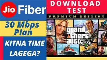 How much time will it take to download gta 5 with 10 mbps?