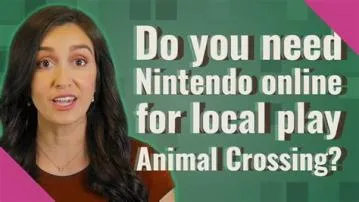 Does local play require nintendo online?