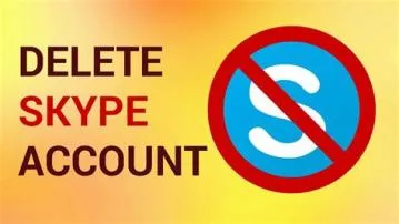 How to delete skype account?
