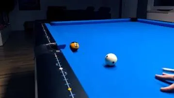 What happens if pool balls are touching?