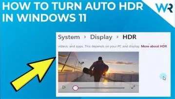Should i turn on auto hdr?