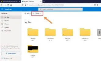 Why cant i upload files from onedrive?