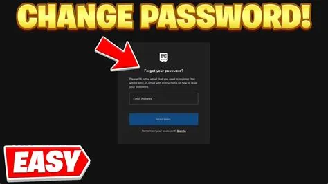 How do i get my epic game password on ps4