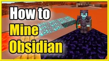 Can you mine obsidian with gold?