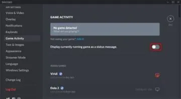 Can people see what game youre playing on invisible discord?