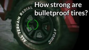 Can bullet proof tires be popped gta?