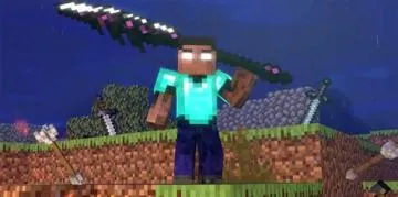 What does herobrine do to villagers?
