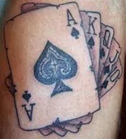Does the ace of spades tattoo mean?