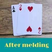 Can you discard a wild and go out in canasta?