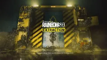 Why wont rainbow six extraction load?