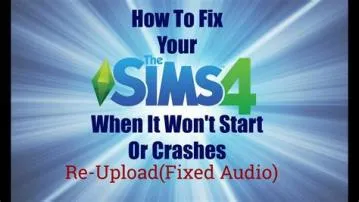 How do you fix the audio glitch on sims 4?