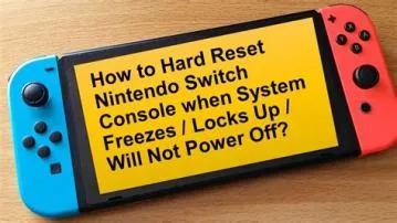 Why won t my switch turn on after hard reset?