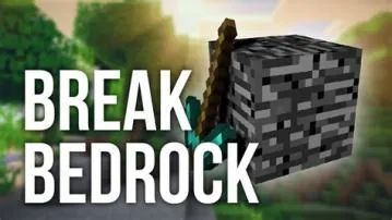 How many years does it take to break bedrock?