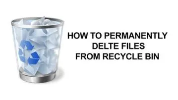 Does emptying recycle bin permanently delete?