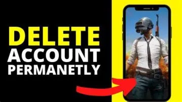 Is it possible to delete pubg account permanently?