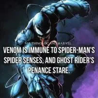Why is venom immune to spidey?