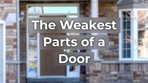 What is the weakest part of a door