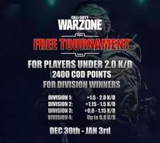 Does warzone host tournaments?