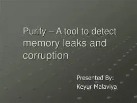 How do you identify memory corruption?