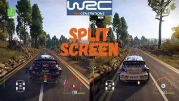 Is wrc 5 split-screen?