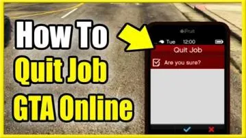 Can you quit a contract job gta 5?