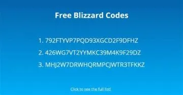 Do blizzard codes expire?