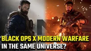 Are black ops and mw in the same universe?