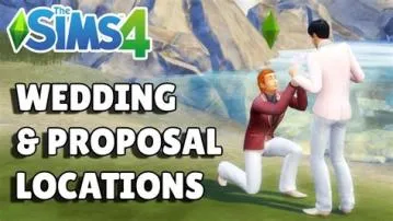 How do you propose to a wedding in sims 4?