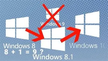 Why skip windows 9?