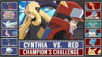 Is cynthia stronger than red?