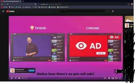 Does brave block youtube ads