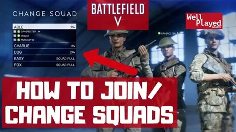 How do you join a squad in battlefield 4 pc