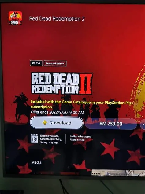 Will rdr2 leave ps plus extra