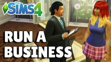 Can you run a business without being there sims 4?