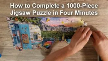 How long does it take to complete a 1000 piece puzzle?