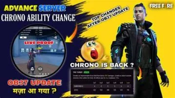 What is the ability of chrono after update?