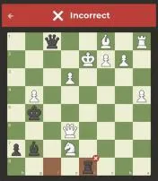 How many wrong moves allowed in chess?