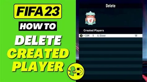Why did fifa delete my created players
