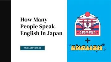 Can i speak english in japan?