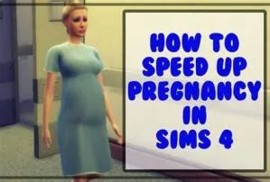 How do you speed up a pregnant sim?