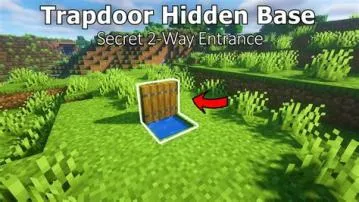 Do trapdoors stop water in bedrock?