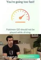 Is riding a bike too fast for pokemon go?