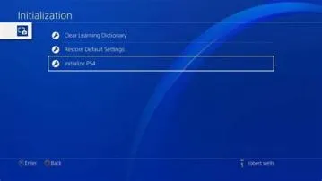 Whats the difference between restore default settings and initialize ps4?