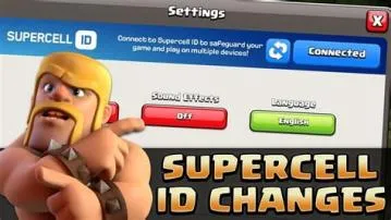 Can you change supercell id coc?