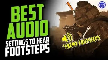 Can you hear footsteps in mw2?