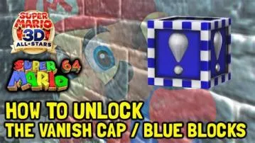 What does the blue cap do in mario 64?
