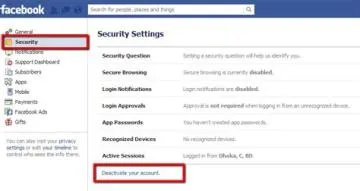 Can you deactivate facebook and still use it?