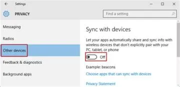 What happens if the sync is off?