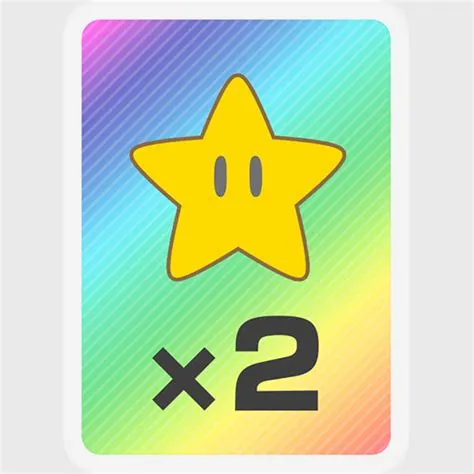 What is a double card in mario party superstars