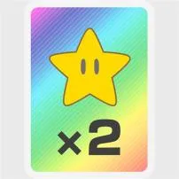 What is a double card in mario party superstars?